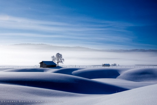 冬季的村庄 作者：Vincent BOURRUT