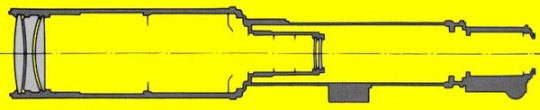 奥林巴斯Auto-T 1000mm f/11 APO 的光学结构图