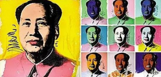 ▲安迪·沃霍尔创作的一系列毛泽东画像作品