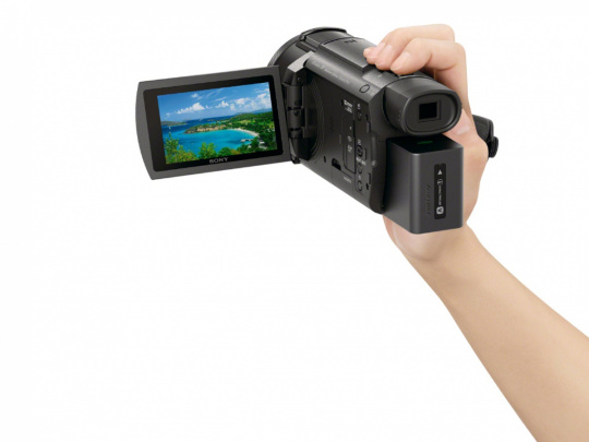 索尼4K摄像机FDR-AX60内置电子取景器